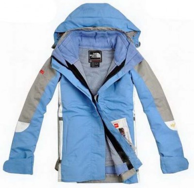 North Face Womens Hyvent Jacket Waterproof Blue Grey.jpg